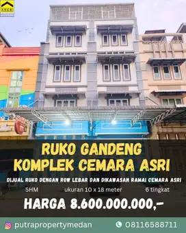 DIJUAL RUKO DIPUSAT BISNIS CEMARA ASRI