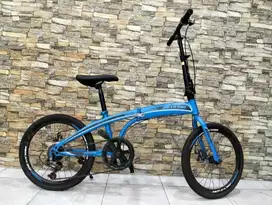 Sepeda Lipat New / Baru Merk Bicystar 20 Inch - Biru