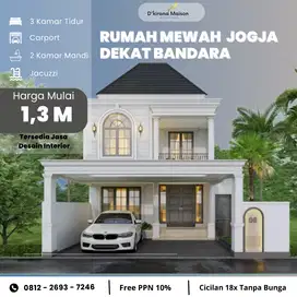 Rumah American Classic Dua Lantai Murah Jogja! Hanya 1,3 M