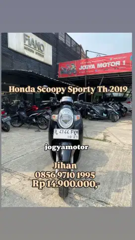 Honda scoopy sporty th 2019 cash or kredit harga bersahabat