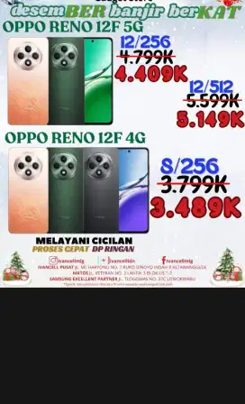 OPPO RENO 12 F NEW MURAH