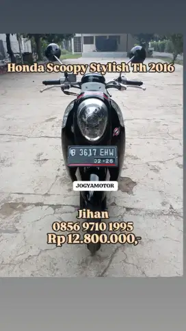 Honda scoopy fi th 2016 cek unit langsung ke jogyamotor