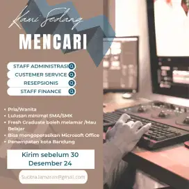 Lowongan Pekerjaan Staff Admin