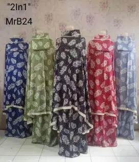 Mukena Dewasa Rayon Motif 2in1