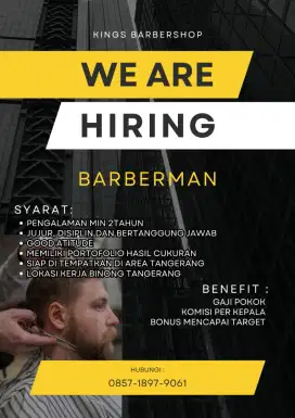 Loker Barberman Capster Tangerang