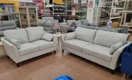 Sofa set 1s+2s Livy light grey