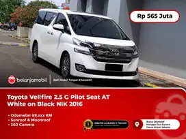 [ LOW KM ] Toyota Vellfire 2.5 G ATPM AT White 2016/2017