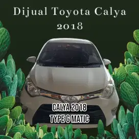 Dijual Toyota Calya Matic Type G Plat AB Tahun 2018