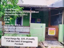 Dijual Rumah di Villa Mutiara Cluster Jelita Makassar