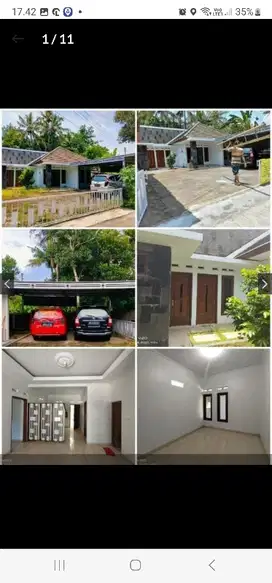 Rumah Sewa 1Thn 13jt Siap Huni Halaman Luas