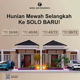 Rumah Murah Solo Baru Cluster Mitra Asri Solobaru