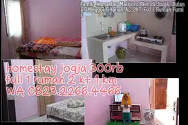 Family Homestay Maliboro 8km di Jogja  Bulanan Mingguan Harian AC 2KT