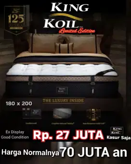 Kasur King Koil Limited Edition 125 Anniversary Ex Display Pameran