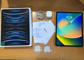 Ipad pro 12.9 gen 6 128 wifi only original fullset