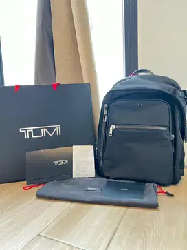 TUMI Halsey Backpack All Black Brand New With Tags Complete Set