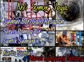 JASA SUMUR BOR SUNTIK GALI,SERVIS SERVICE POMPA AIR,KURAS SUMUR, JOGJA