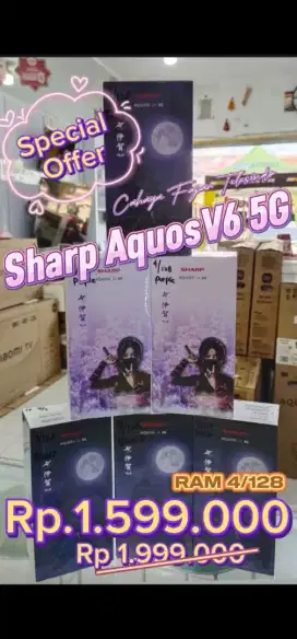 SHARP AQUOS V6 5G RAM 4/128 NEW BERGARANSI RESMI DIJAMIN AMAN