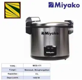 PROMO KILATT!! Rice Cooker Besar Miyako MCG171 6 LITER