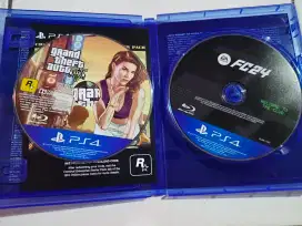 BD Kaset ps4 GTA V & FC24