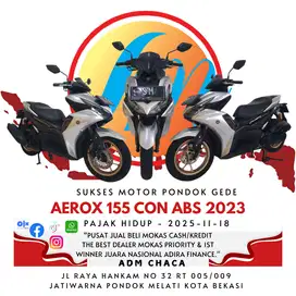 YAMAHA AEROX 155 CON ABS 2023 PLAT DKI SELATAN DP 1.000 LIKE NEW