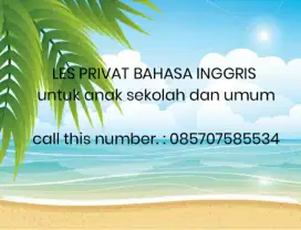 Les privat bahasa Inggris