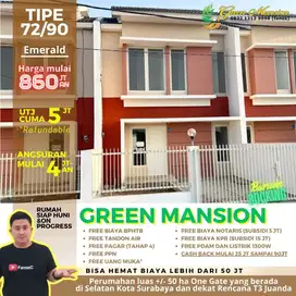 Jual rumah murah sidoarjo, green mansion juanda, rumah 2 lantai