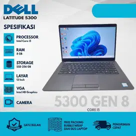 Laptop Dell Latitude 5300 i5 Gen 8 Ram 8Gb Ssd 256Gb 13-inch R-WKJ