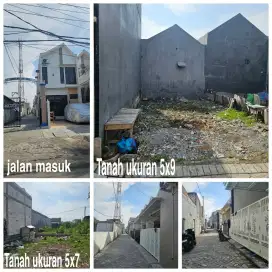 Tanah SHM dijual 5x9 dan 5x7 di sby Suramadu mobil masuk