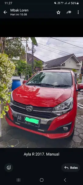 DIJUAL CEPAT DAIHATSU AYLA 2017