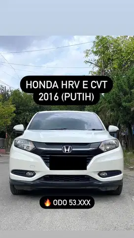 (Odo 53 Ribu) Honda HRV E CVT 2016 Putih