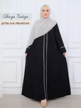 Abaya Hitam Remaja/abaya Nadya/abaya jetblack remaja/Uk. XL