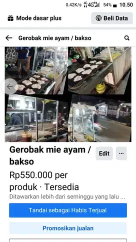 Gerobak mie ayam / bakso