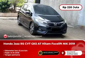 [ LOW KM ] Honda Jazz RS CVT GK5 AT Hitam Facelift 2019/2020