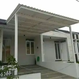 Canopy bajaringan atap spandek plafon pvc