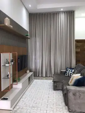 Jabodetabek tirai jendela gordyn hordeng gorden wallpaper dinding 3d