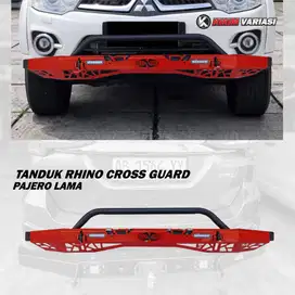 TANDUK MOBIL GUARD PAJERO LAMA MODEL CROSSGUARD HITAM, MERAH, SILVER