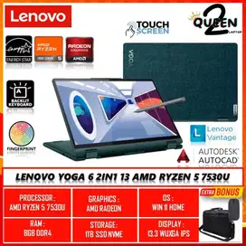 LENOVO YOGA 6 2IN1 13 AMD RYZEN 5 7530U 8GB 512GB 13.3 TOUCH DARK TEAL