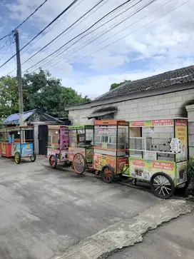 gerobak gorengan/ minuman/ tahu crispy-DLL
