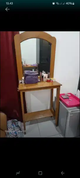 Dijual meja rias bekas salon