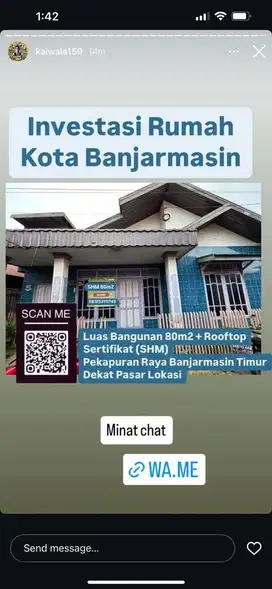 Rumah Murah 3 kamar Bjm