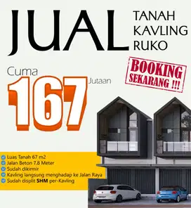 Dijual Tanah Kavling Ruko Kabupaten Bandung di Main Road