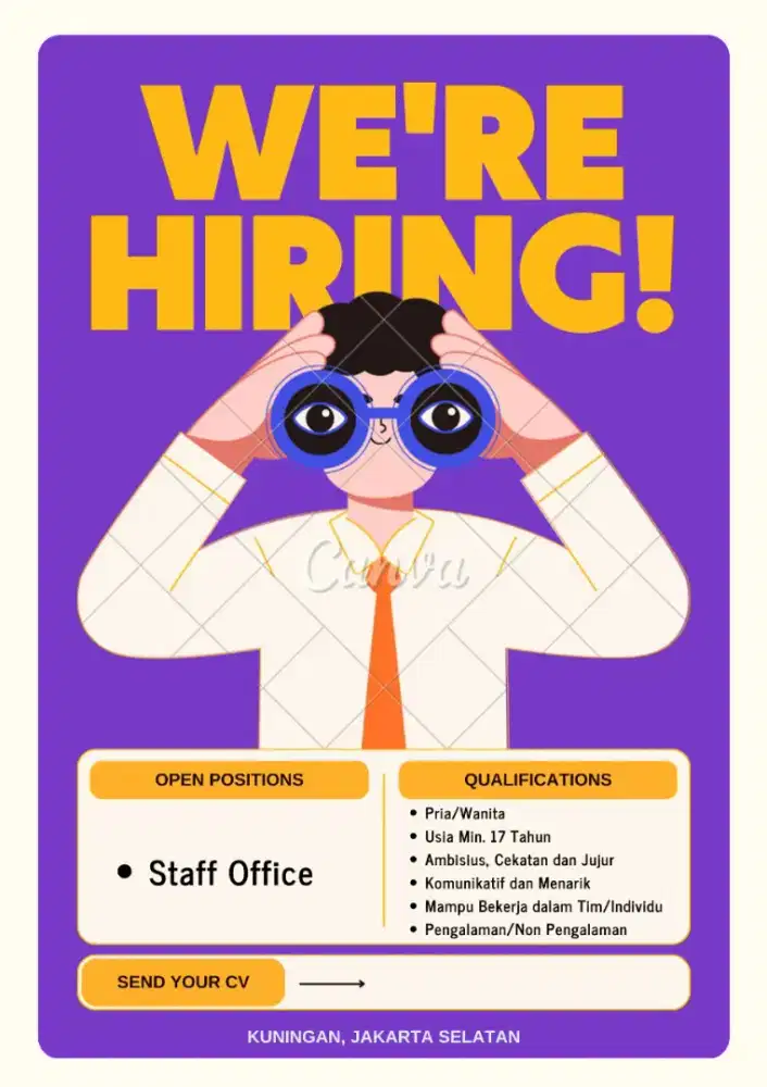 Ada loker nih temen temen yang belum berkerja