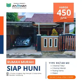 RUMAH DIJUAL MURAH DI SUKARAME LUAS TANAH 148M²