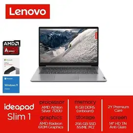 Lenovo IdeaPad Slim1 14AMN7 A6ID Athlon Silver 7120U 8GB 256GB SSD W11