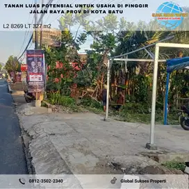 Tanah Strategis Murah di Tepi Jalan Raya Provinsi Kota Batu