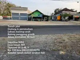 Termurah tanah nol jalan raya mantup arah balong panggang