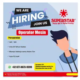 Lowongan operator mesin