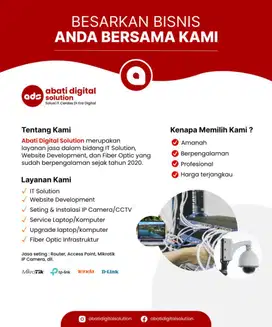 Jasa Seting Mikrotik, Router, Access Point, IP Camera CCTV