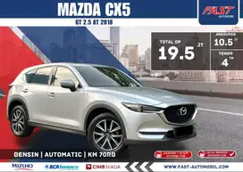 DP 19JT MAZDA CX5 GT 2018 2.5 AT SUNROOF KM.70RB & PAJAK PANJANG #F2ST