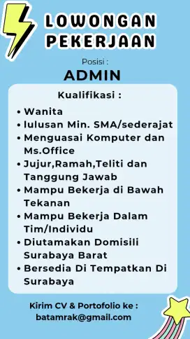 Lowongan Kerja Admin